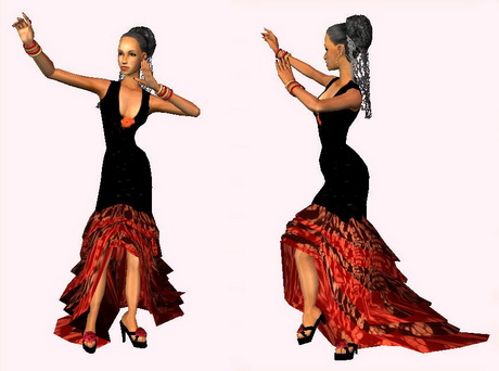 Flamenco klänning