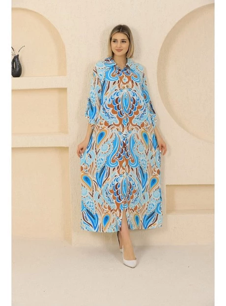 robe-turquoise-grande-taille-44_10-2 Plus storlek turkos klänning