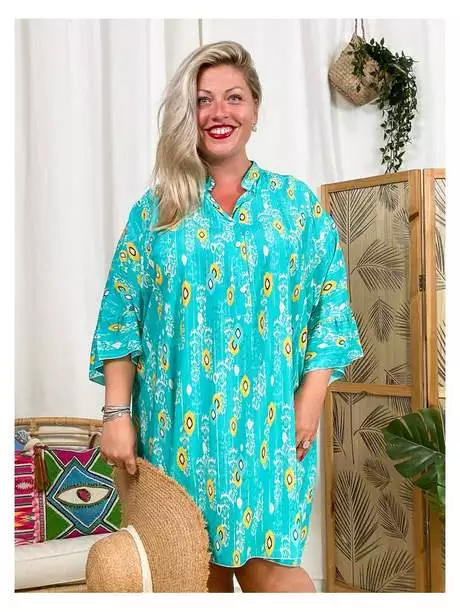 robe-turquoise-grande-taille-44_4-15 Plus storlek turkos klänning