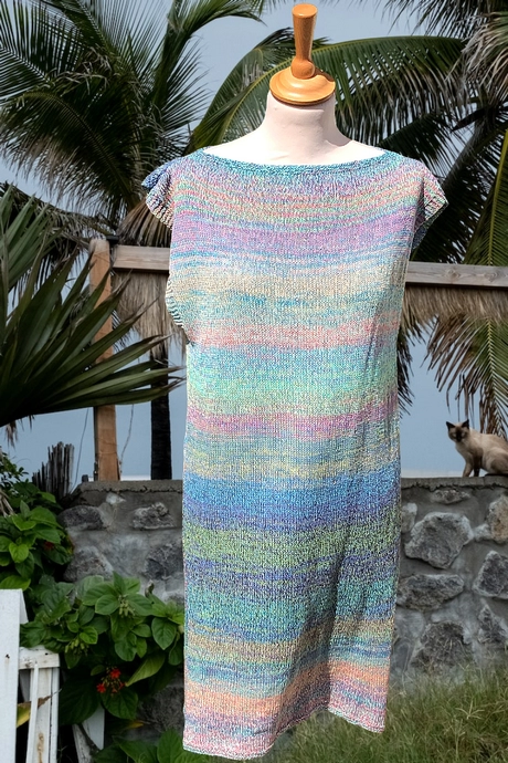 tricoter-robe-en-laine-30-2 Stickning ull klänning