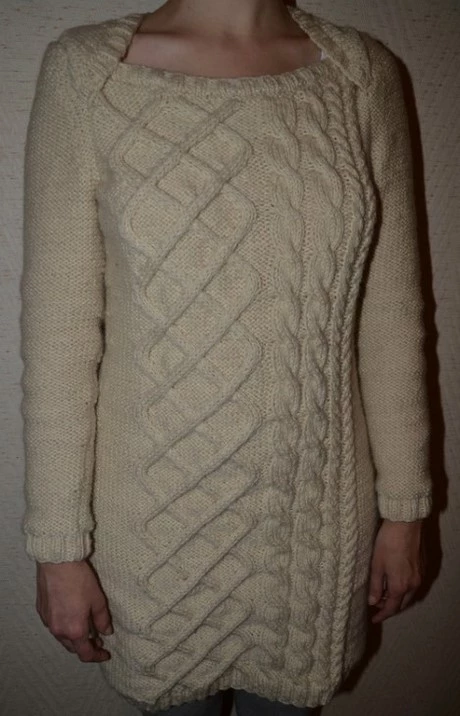 tricoter-robe-en-laine-30_7-18 Stickning ull klänning