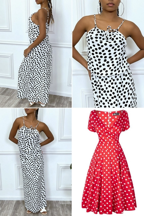 robe-petit-pois-grande-taille-001 Plus storlek polka dot klänning