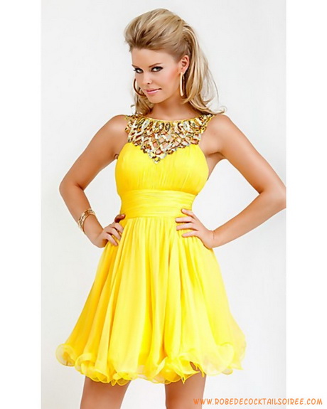 robe-courte-jaune-59_6 Gul kort klänning