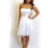 Chic vit kort klänning
