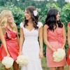 Röd bröllop vittne klänning