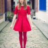 Zara röd klänning