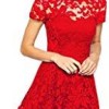 Röd spets klänningar