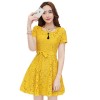 Chic gul klänning