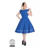 Blue pin up klänning